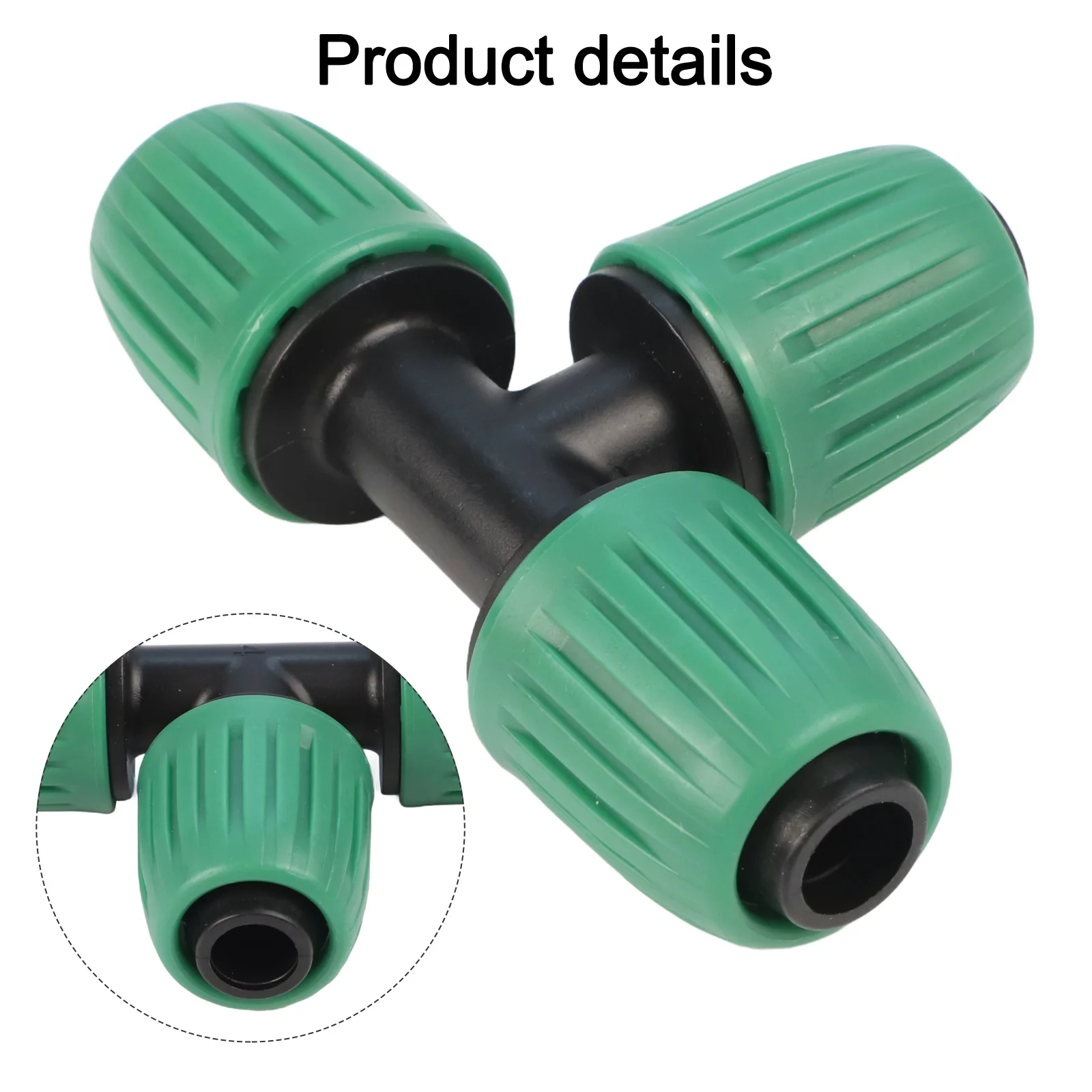 For Agricultural Use Barbed Tee Adapter 3-Way Elbow Fittings Outdoor Irrigation Easy Installation Leak-free Fitting