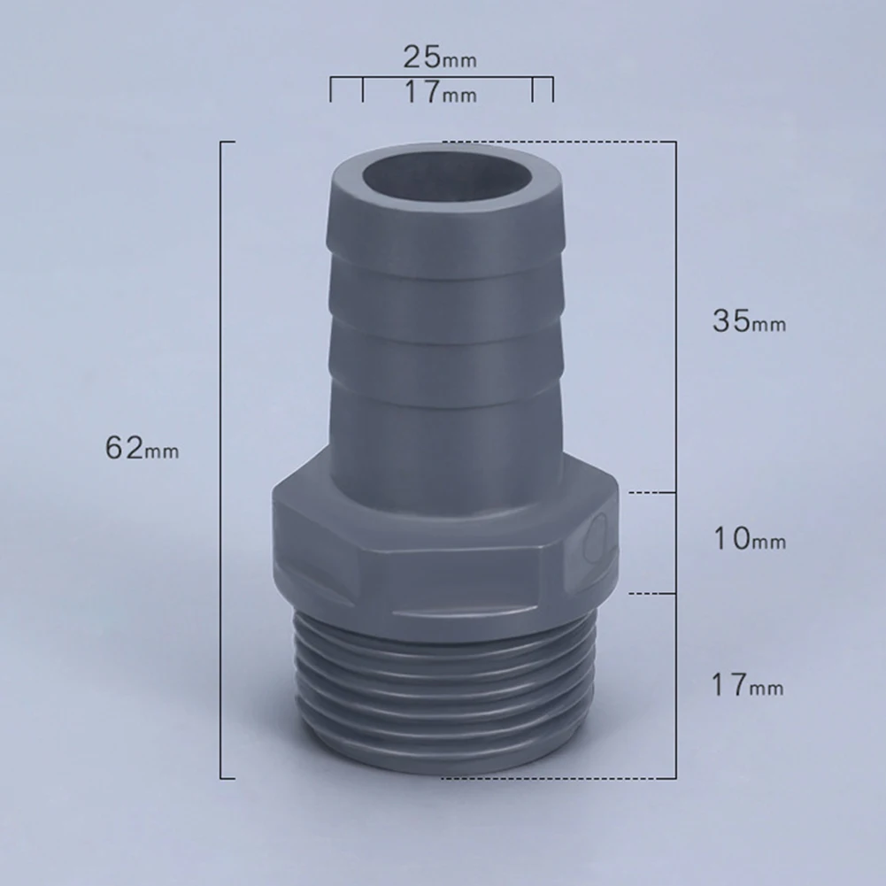 

Premium Performance Male Connector Adapter for Plastic Barb Hose Tail Fittings Perfect for Pond Water Pipe Pool