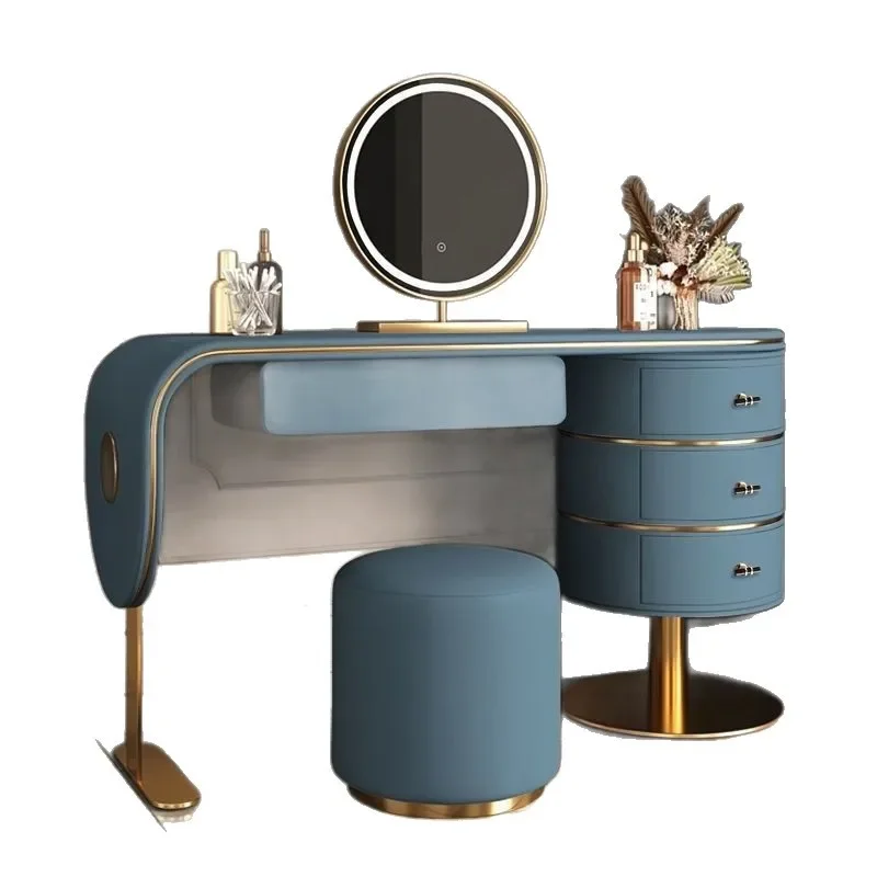 Spot light luxury master bedroom dresser makeup integrated big fruit ins Internet celebrity Italian style