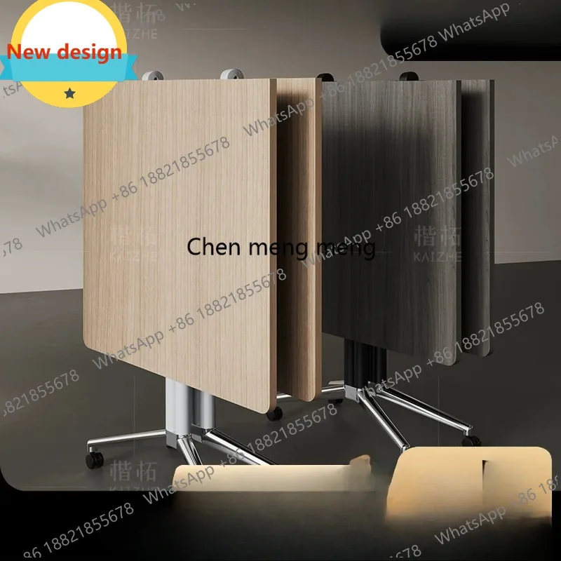 D80 Foldable training conference table splicing combination Mobile telescopic folding conference table and chair combination
