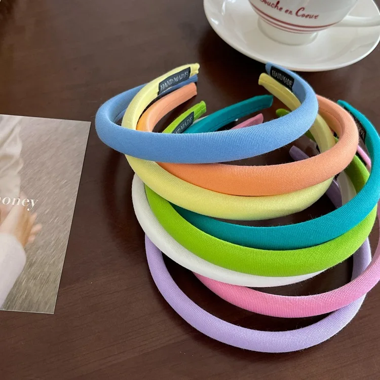 

Милая тонкая повязка на голову ярких цветов для девочек, корейская версия, новая повязка на голову во французском цвете, аксессуары для волос