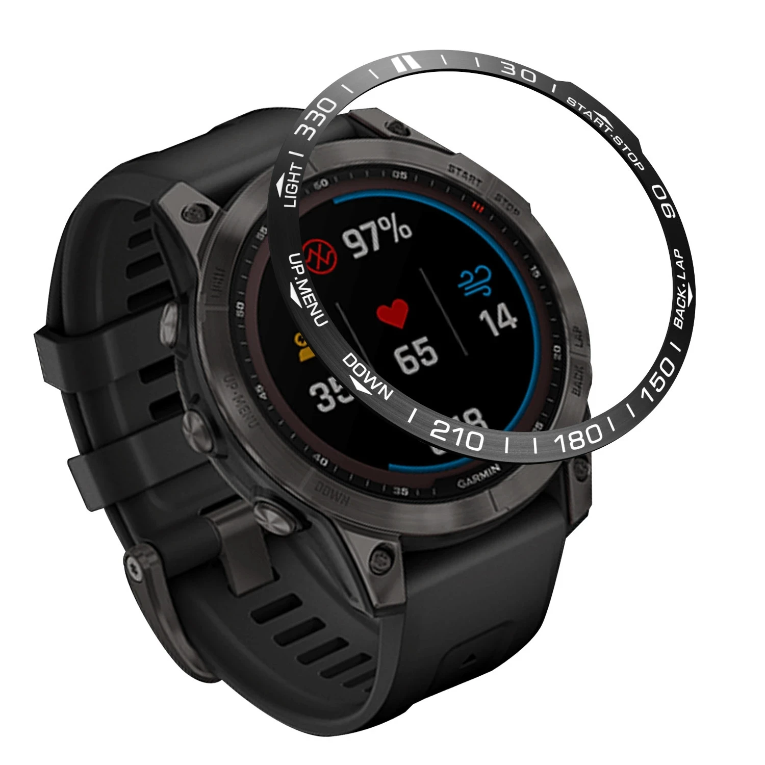 Cubierta de parachoques de reloj de Metal para Garmin Fenix 6 6X Pro 7 7X 5 5X Plus, anillo de bisel antiarañazos, accesorios de reloj protectores