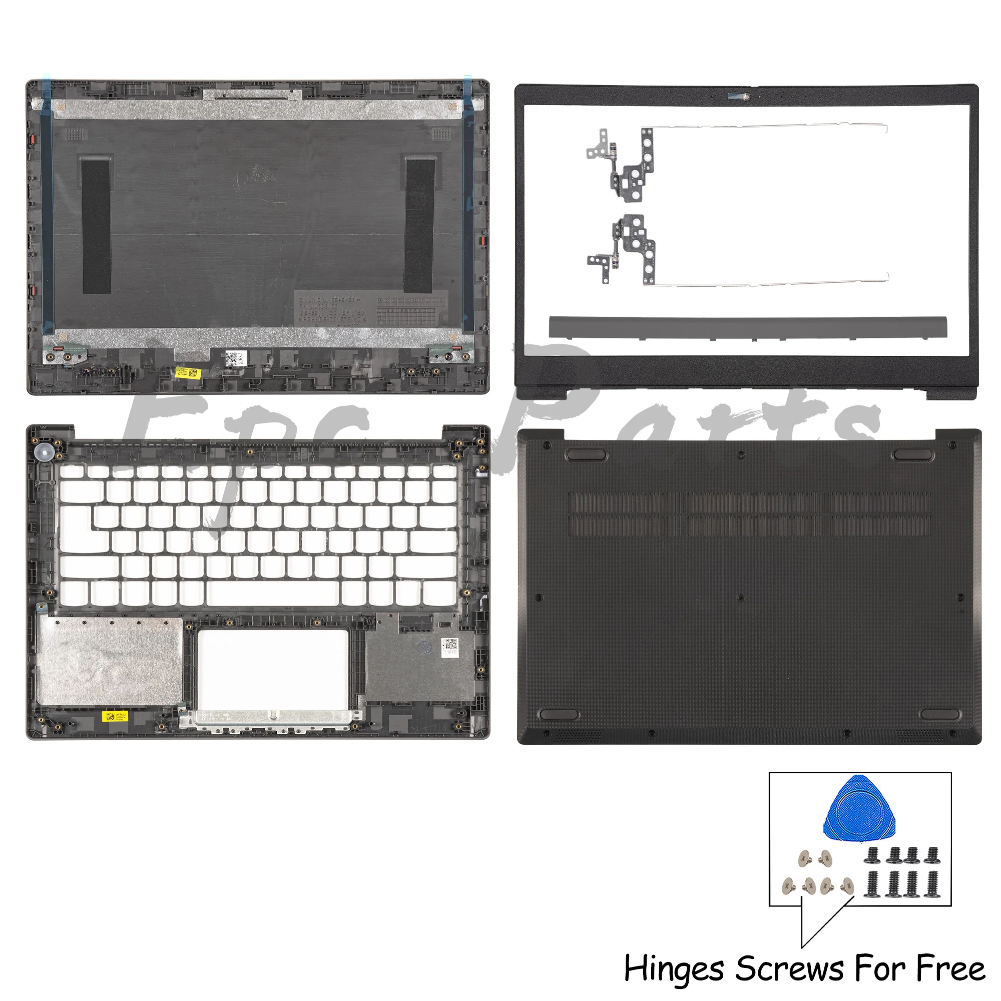 

Epc Parts For IdeaPad 3-14IIL05 3-14ARE05 3-14IML05 GS452 LCD Back Cover Bezel AP1JU000310 Hinges Palmrest Bottom Repair 14inch