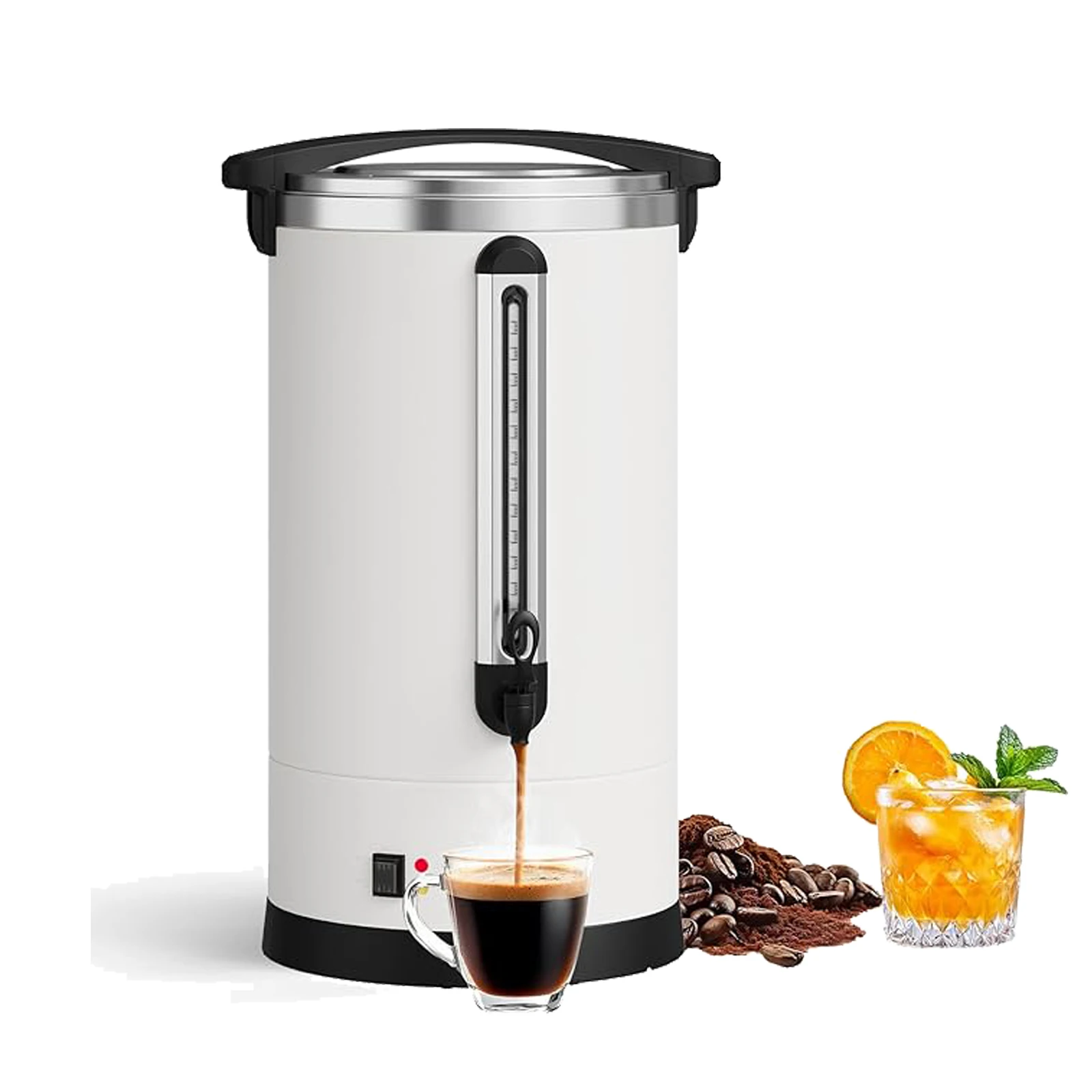 Commercial Coffee Urn 12-18L Fast Brewing Stainless Steel Hot Water Dispenser for Catering,Offices & Buffets,Double Insulation