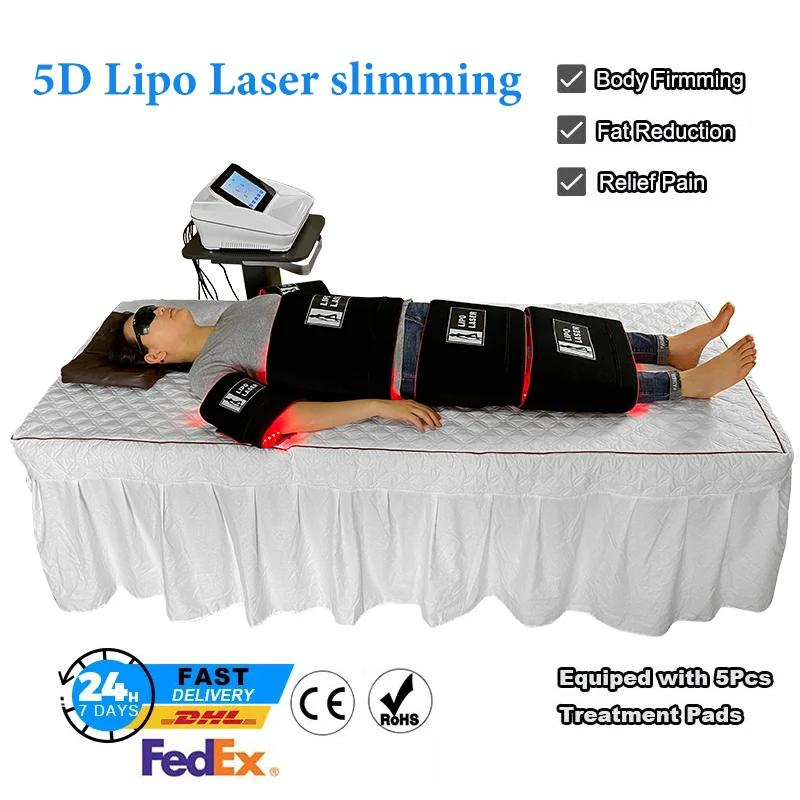 

5D LipoLaser для похудения 650 нм Lipo Laser инструмент для быстрого сжигания жира машина для коррекции фигуры