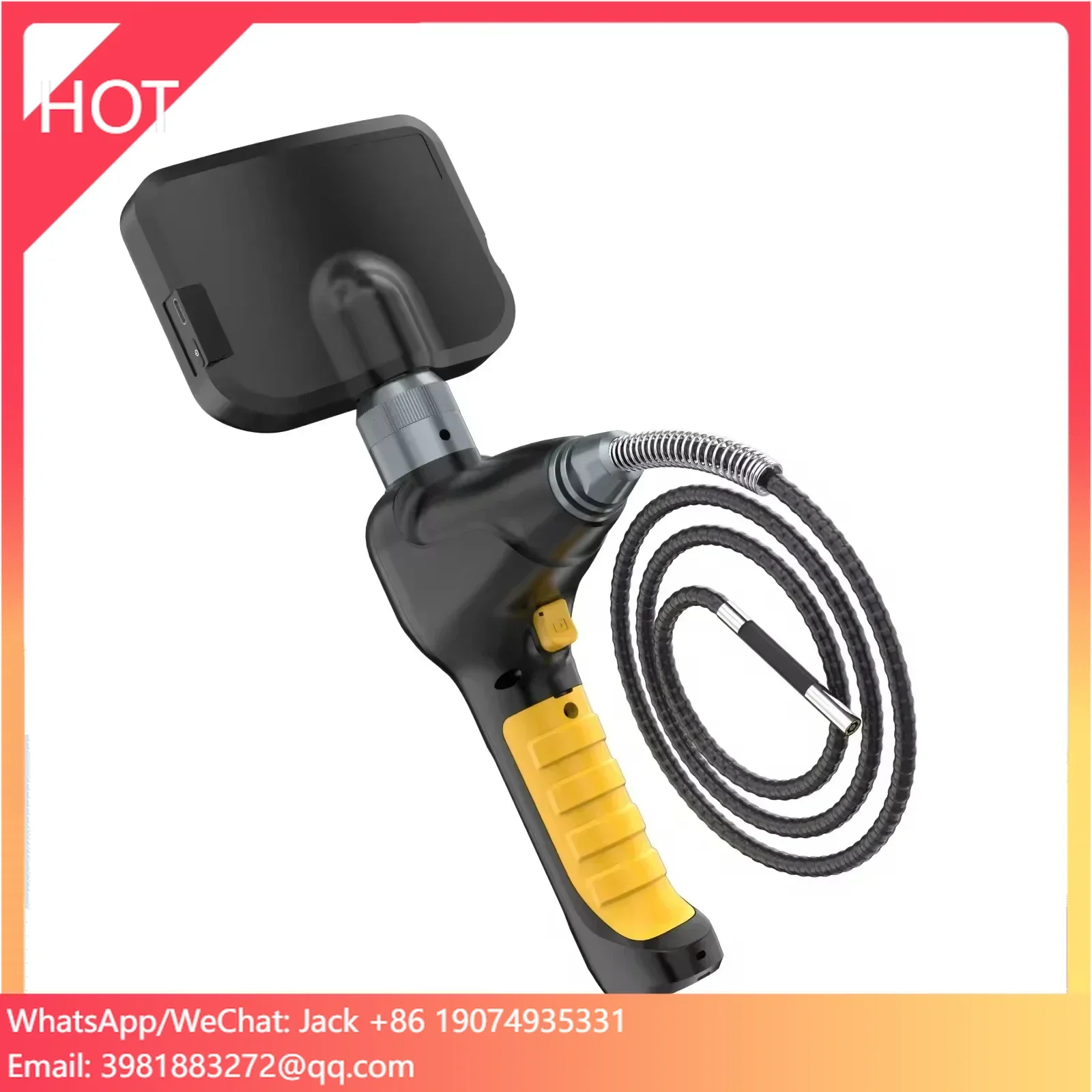 

AUTOOL SVB308 Single Lens Digital Borescope 1m 6MM Industrial Endoscope 4.3inch HD LCD Video Inspection Camera