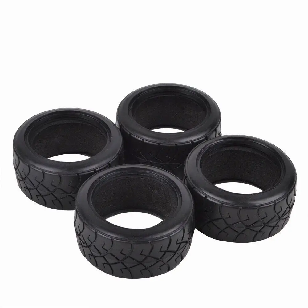 4PCS Soft Tires for Tamiya M-03 M-04 M-05 M-06 M-07 M-Chassis Touring 1:10 RC On Road Car