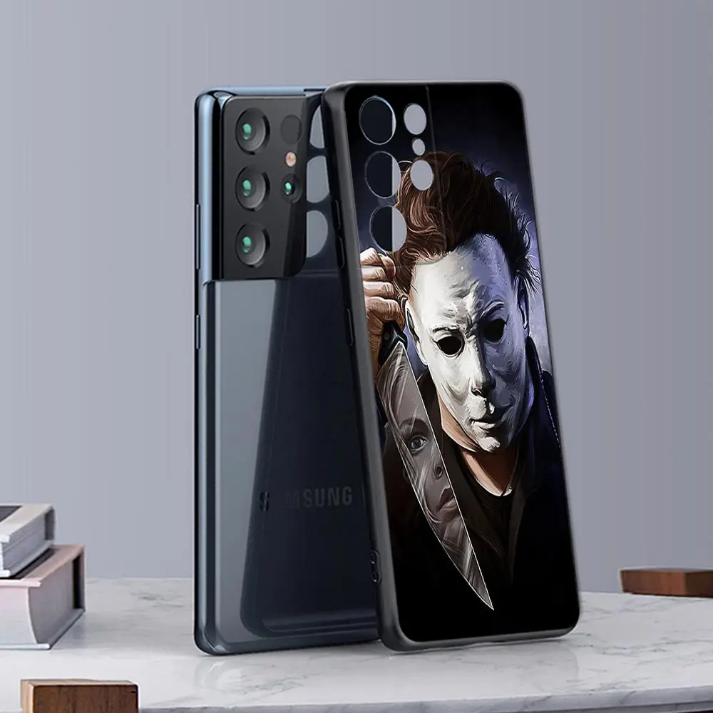 Michael Myers Horror Halloween movie S24Ultra Case For Samsung Galaxy S21 S20 FE S22 Ultra S10 S23 5G S24 Plus Soft Cover Fundas