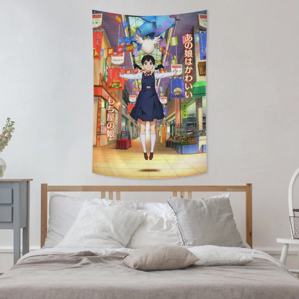 

Tamako Market Fabric Tapestry for Wall Bedroom Room Decorating Items