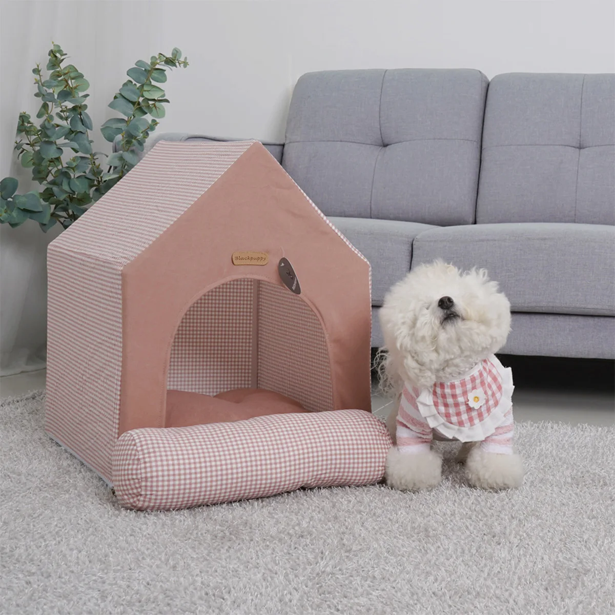 Imagem -02 - Luxo Princess Deluxe Pet House Indoor Fluffy Quente Cozy Kennel Pet Tent Teddy Bear Schnauzer Cães e Gatos Cachorro e Gatinho