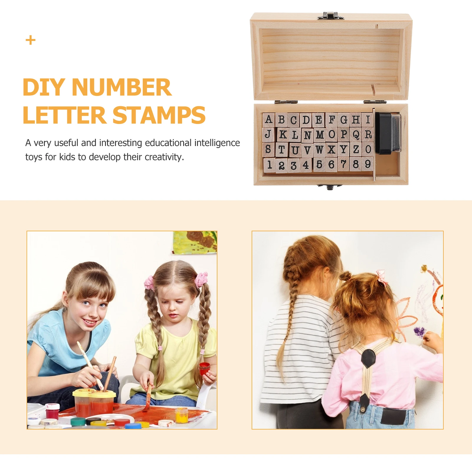 

1 set 1 Set Wooden Letter Number Stamps Diy Seals Creative Educational Kids Scrapbooking Party Wedding Invitations Gift Wrapping