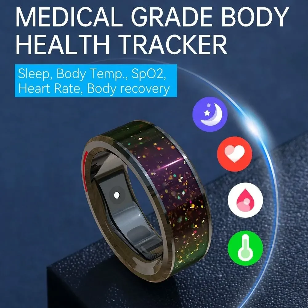 Coppia di alta qualità Smart Ring multifunzionale Fitness Health Blood Pressure Sleep Monitor Smart