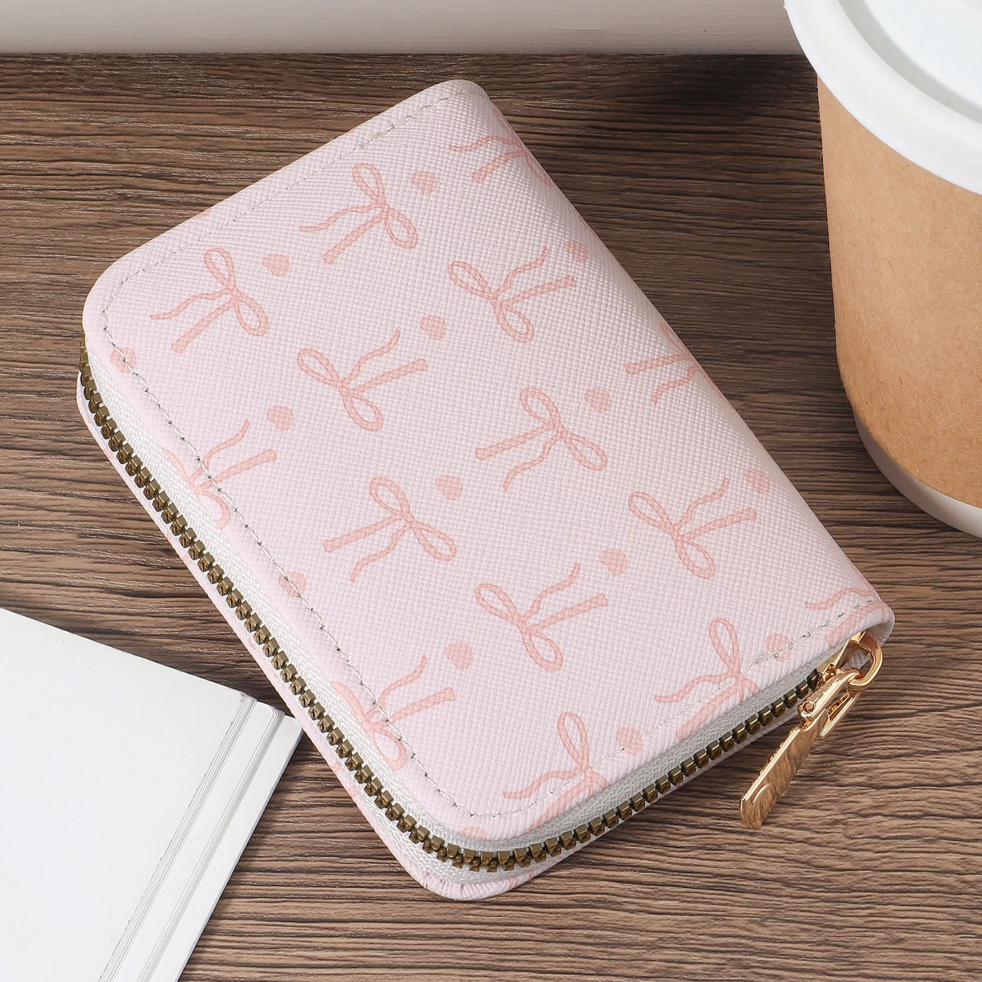 Women's Minimalist Short Wallet Handbag Zipper, Coin Wallet Fashion Zipper, High Quality Credit Card Storage Bag, Easy Leisure M