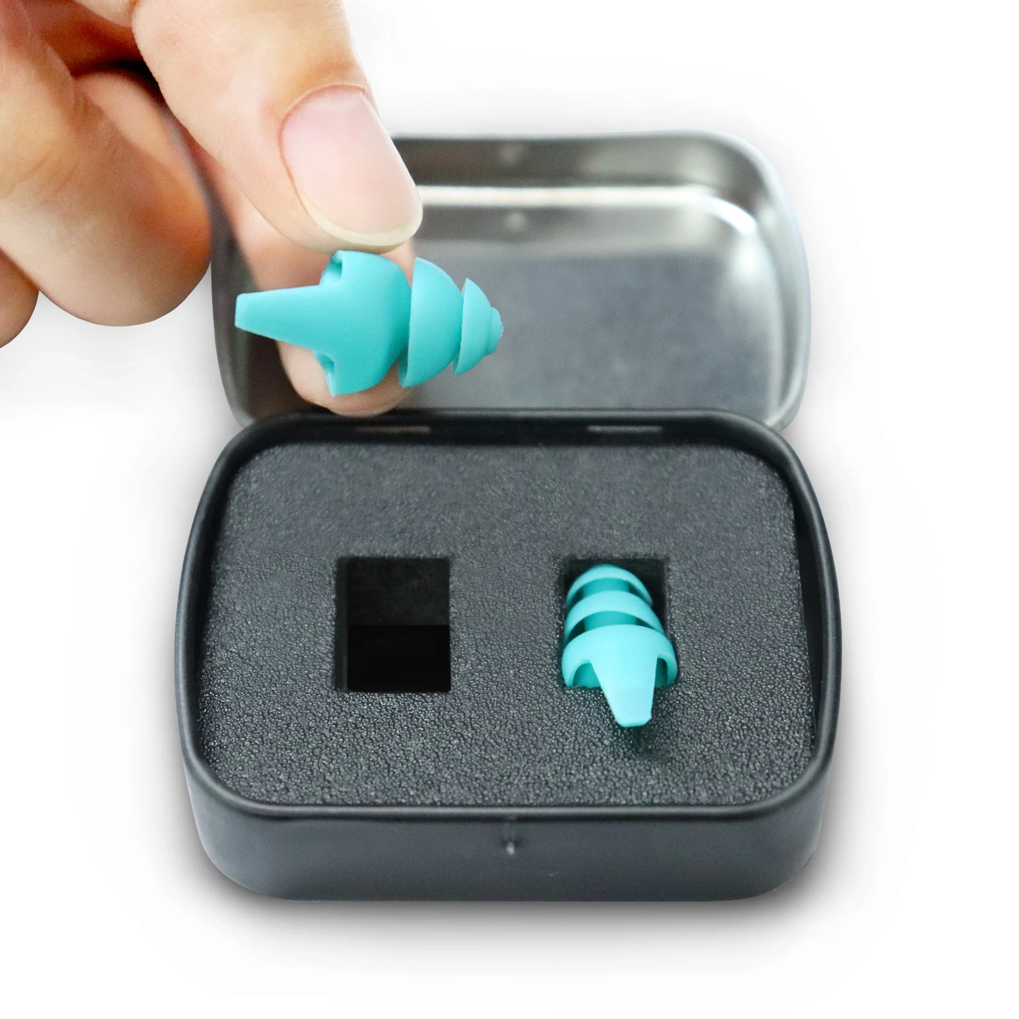 سدادات أذن للرماية 30 ديسيبل NRR لحماية السمع لنطاق الإطلاق والصيد والرماية، سدادات أذن قابلة لإعادة الاستخدام