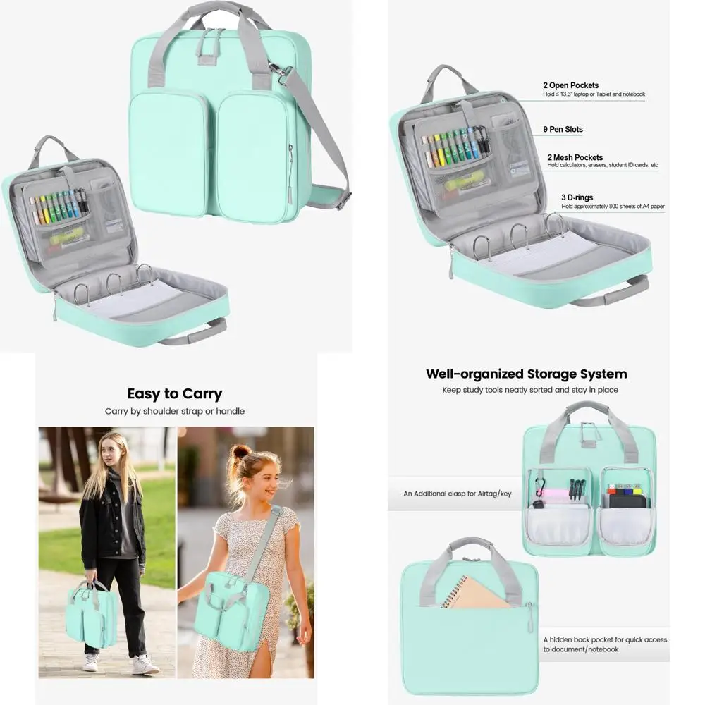 classeur-a-fermeture-eclair-a-3-anneaux-avec-bandouliere-poignee-et-multi-poches-pour-ordinateur-portable-de-13-pouces-ideal-pour-l'ecole-et-l'organisation