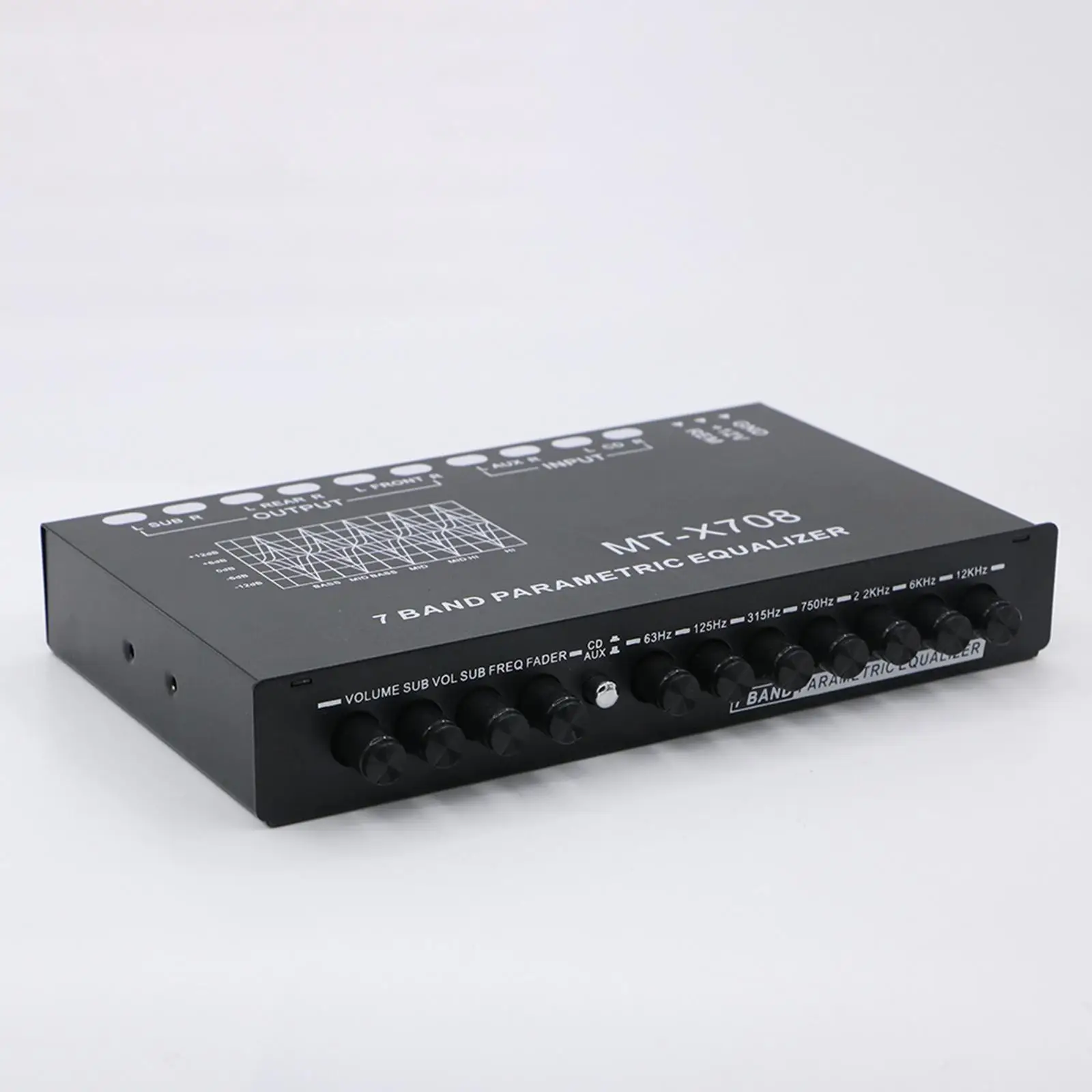 7 Band Car Equalizer Subwoofer GAIN Control Car Stereo Tone Control 7 Band Parametric Equalizer Car Graphic Equalizer Amplifier