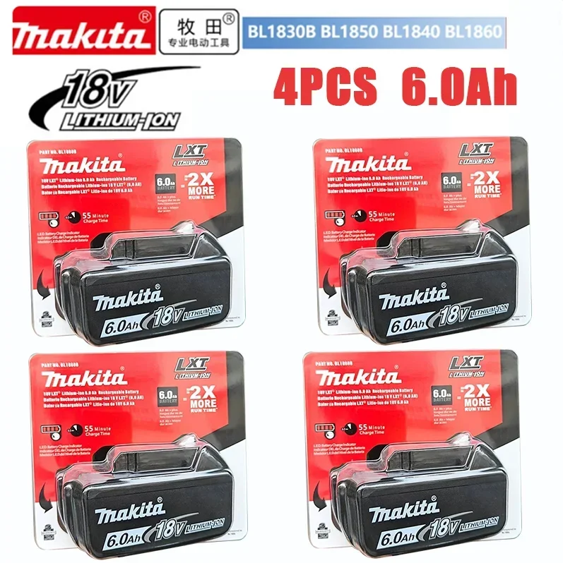 Originele Makita 18V accu 5ah/6ah Li-Ion accu voor Makita BL1830 BL1815 BL1860 BL1840 Makita vervangende accu voor elektrische gereedschappen