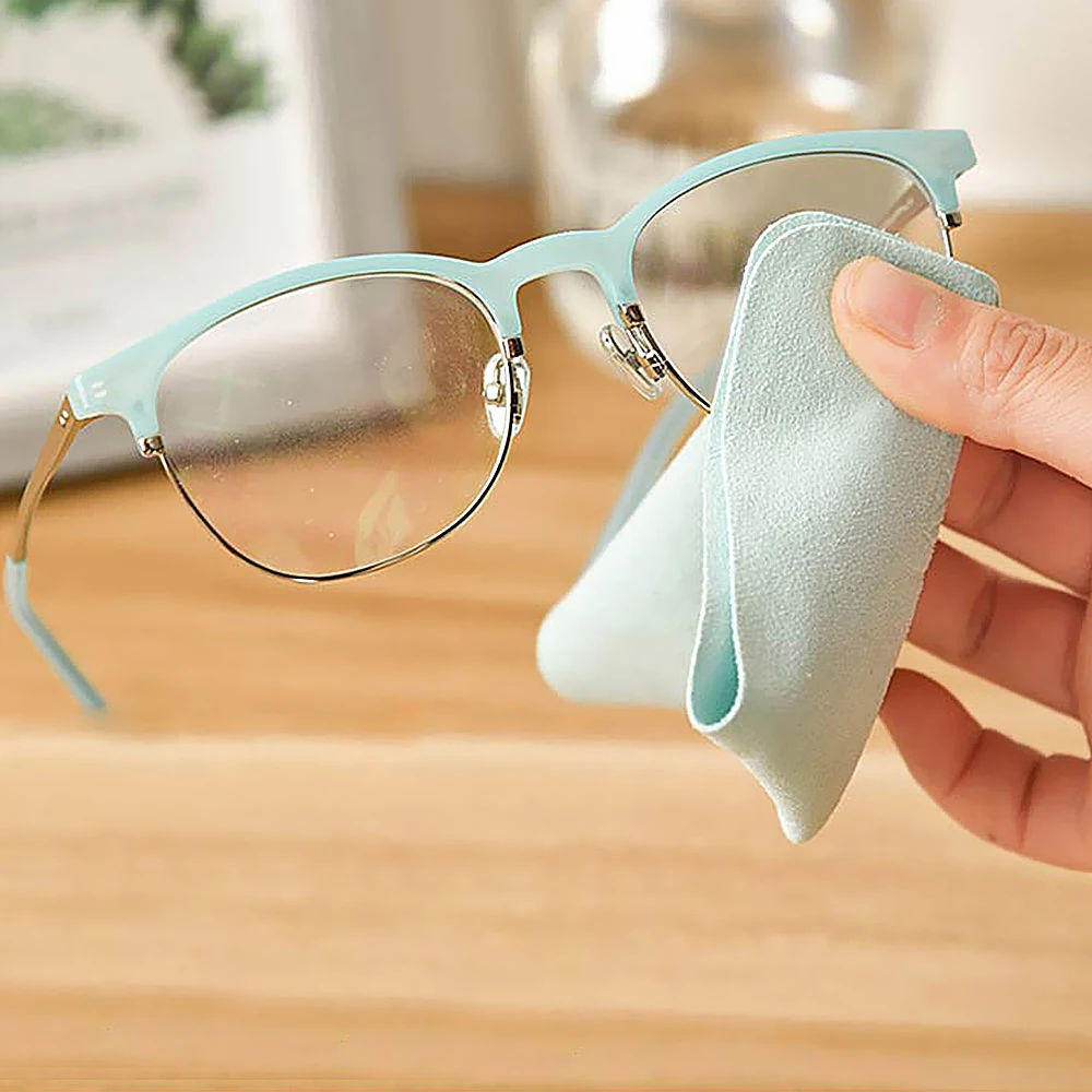 10Pcs Microfiber Eyeglasses Cleaning Cloth Chamois Sunglasses Cleaner Glasses Cloth For Lens Phone Screen Wipes Customized