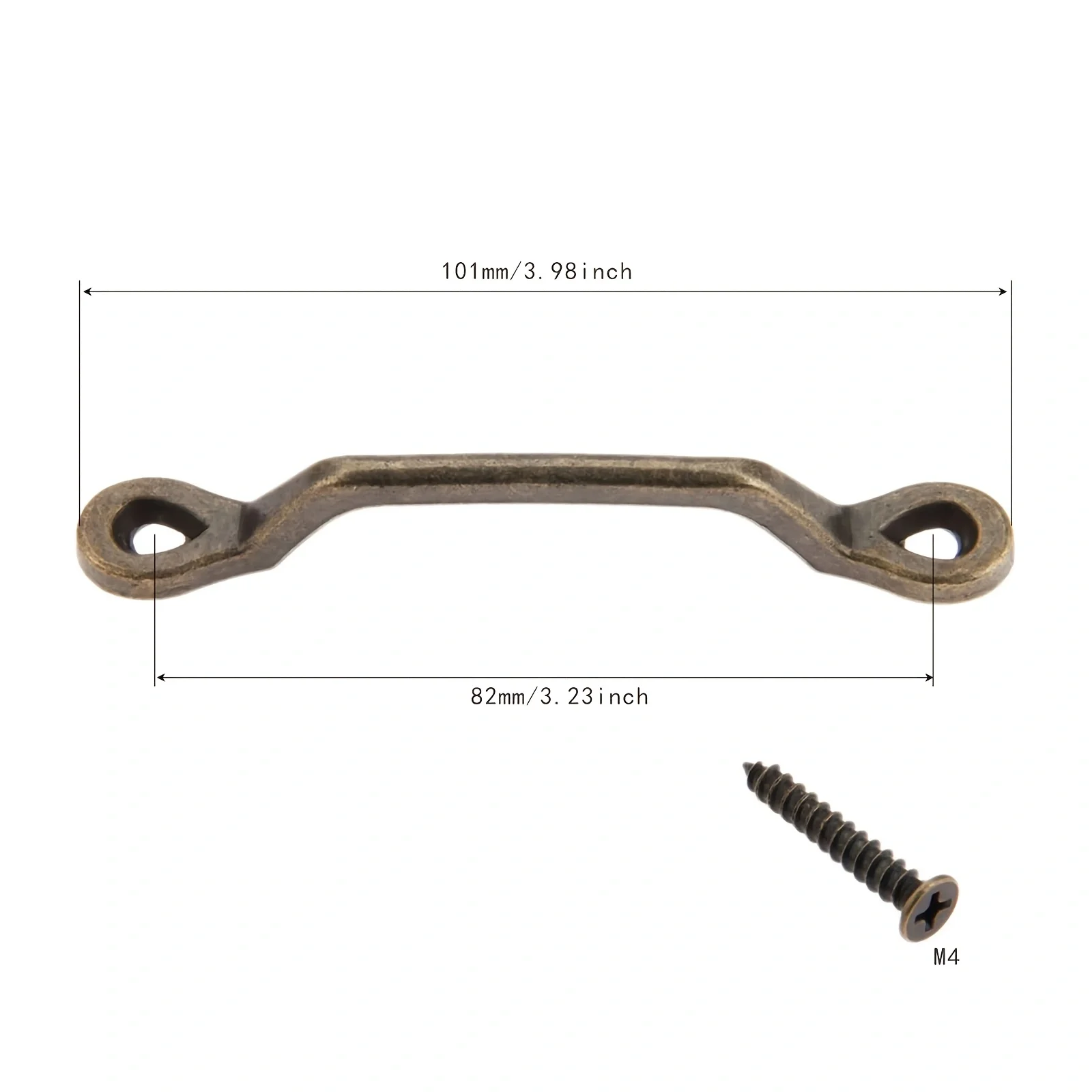 2 pieces, 101*14 mm, vintage furniture handles, old-style cabinets, wardrobes, drawer doors, kitchen pulls with screws