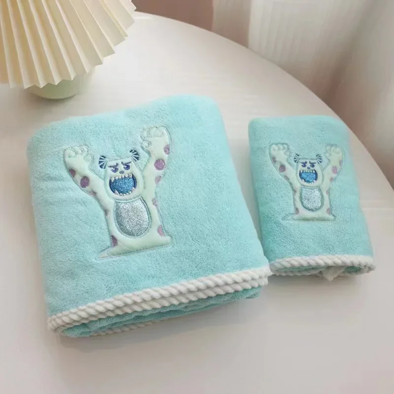 Disney Stitch Towel Bath Towel Set Cartoon Mickey Mouse Coral Fleece Towel Donald Duck Shawl Party Gift Birthday Cute