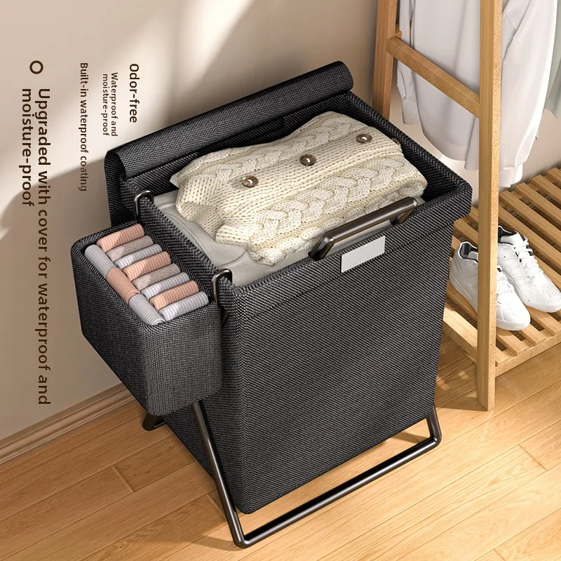 سلة غسيل كبيرة السعة قابلة للطي، سلة تخزين للحمام، سلة ملابس متسخة للاستخدام المنزلي، منظم لغرفة النوم