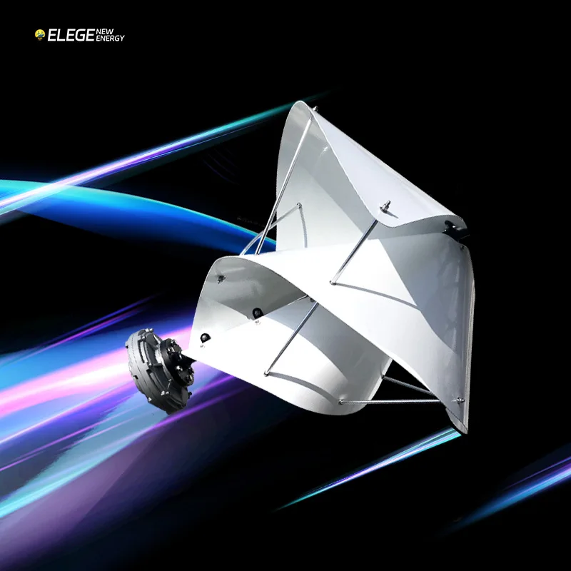 

Elege Archimedes Screw Small Silent Windmill 12v 24V 48V 1kw 2kw for Urban Environments Home Boat Car Wind Turbine Generator