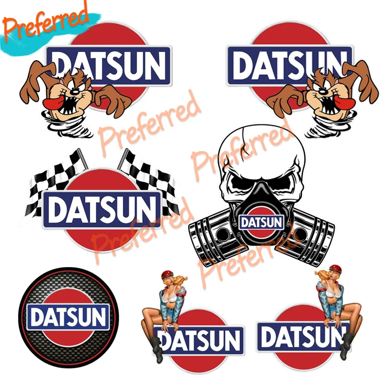 

Высококачественная наклейка для мотокросса, гоночная наклейка на заднюю стену, Виниловая наклейка с высечкой для Datsun piston Skull