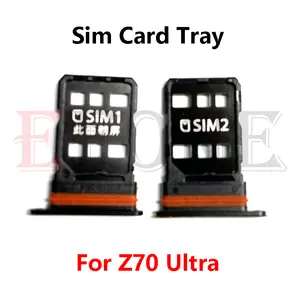 Bilashmart ZTE nubia Z70 Ultra Z50S Pro Ultra 5G NX713J SIM Card Tray Slot Holder Adapter Socket Repair Parts