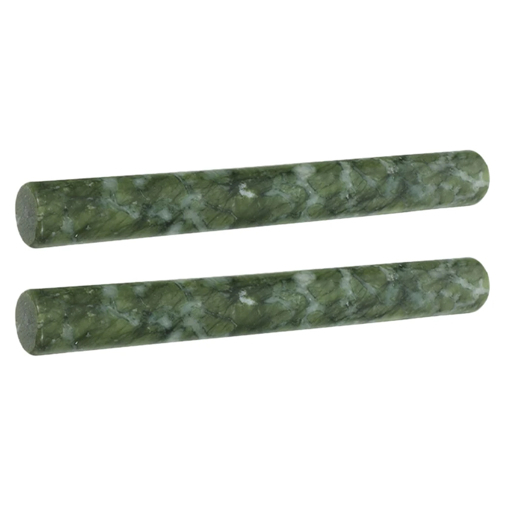 

2pcs Jade Rolling Pin Nonstick Marble Dough Roller for Baking Pizza Fondant Cookie Clay Acacia Wood Beech Stone