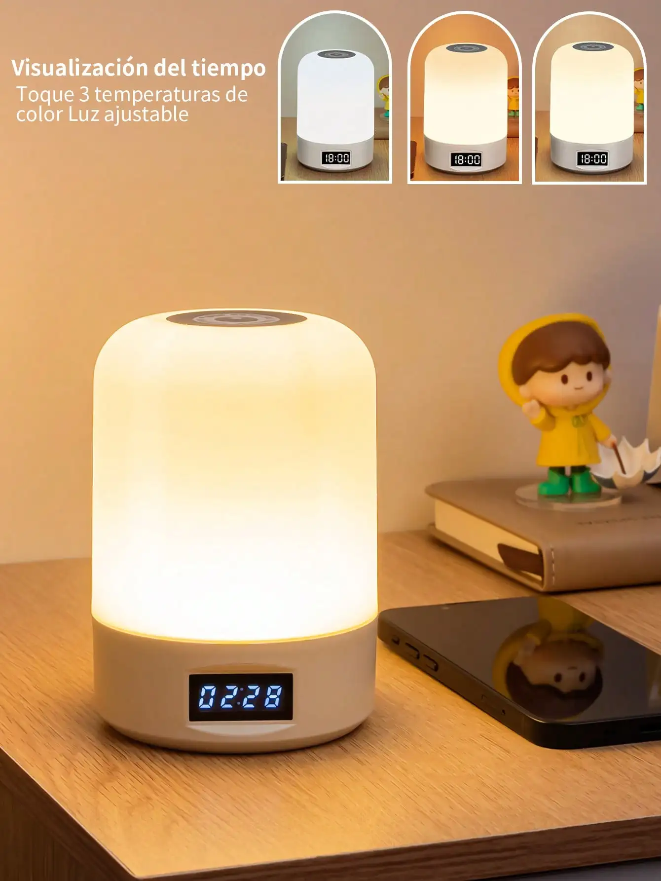 

1 шт. светодиодный ночник с сенсорным управлением, перезаряжаемая настольная лампа, уличная настольная лампа, прикроватная лампа, лампа для ухода за глазами