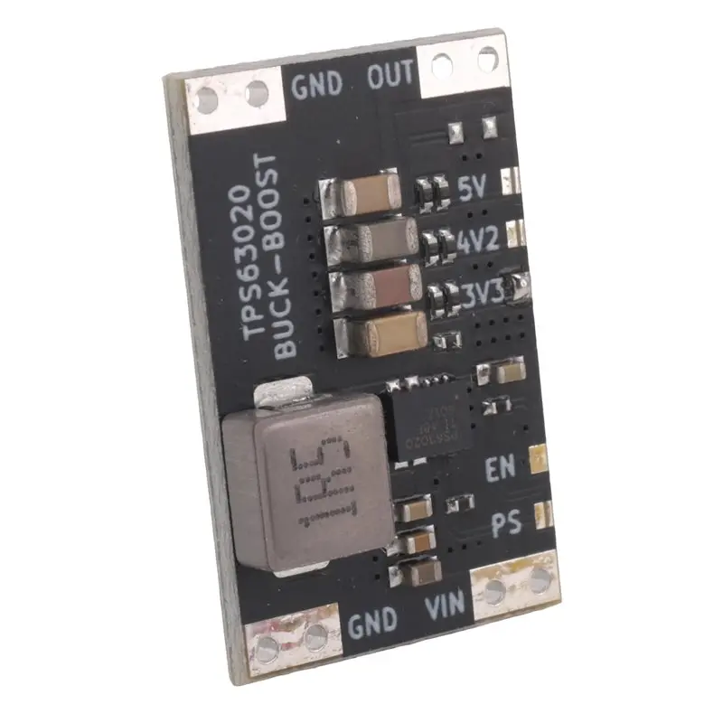 N84R XL63020 TPS63020 Lithium Battery USB Automatic Boost Buck Step Up Down Module Microcontroller Power Low Ripple Easy To Use