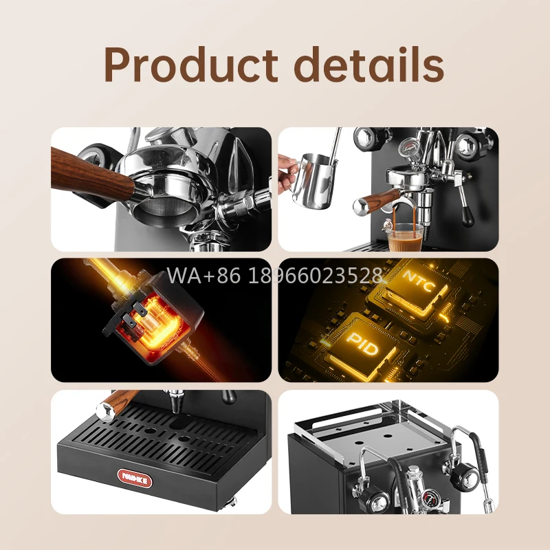 

Head Brewing Domestic and Commercial MC7 Classic Italian Semi-automatic Espresso Coffee Machine Maker E61 Group