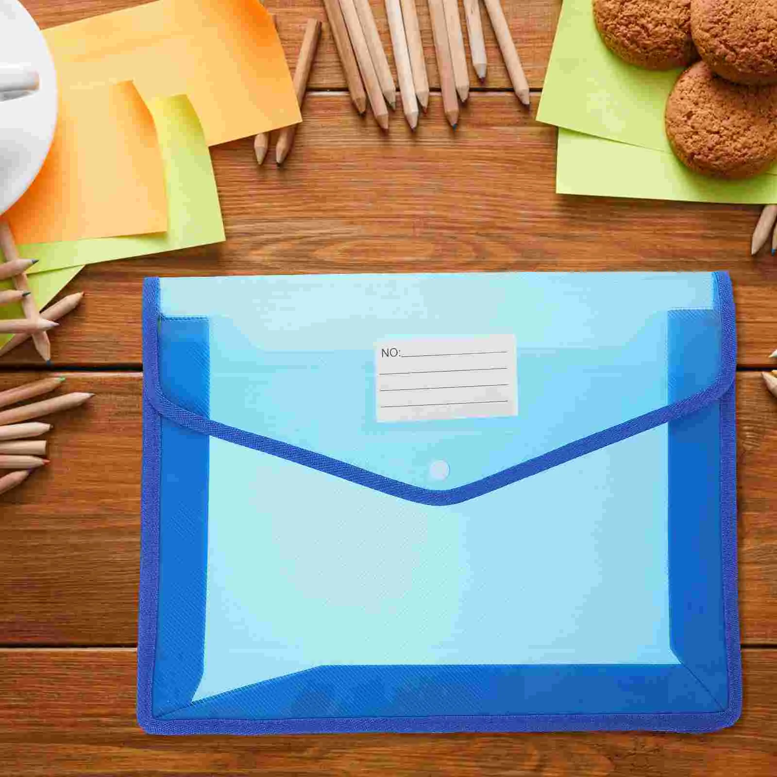 Bolsa de archivo A4, carpetas de malla para documentos, contenedores con tapas, estuche de transporte con botón a presión, 3 uds.