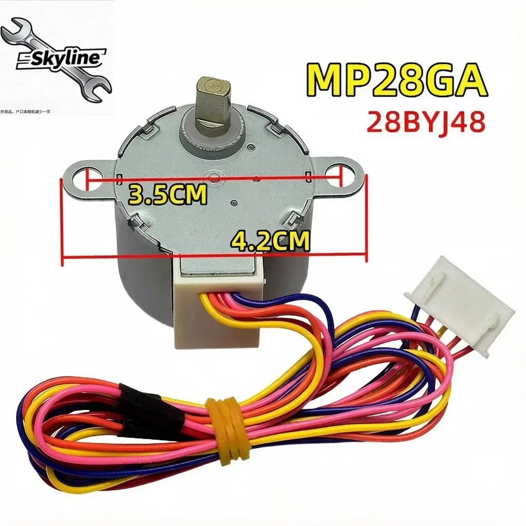 5-Wire DC 12V Stepper Motor 28BYJ48 MP28GA For Air conditioner hanging swing blade Stepping motor Parts 38cm Cable