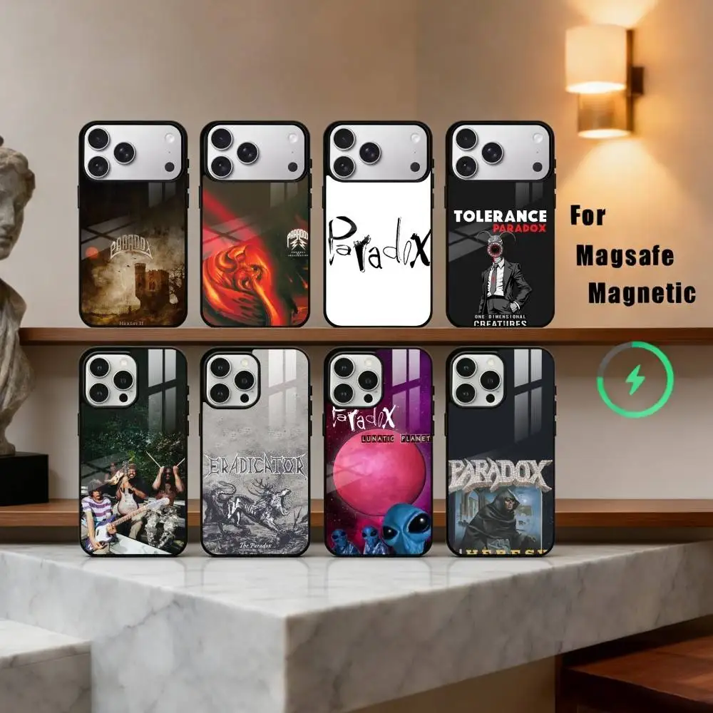 

Punk T-The P-Paradox Band Phone Case For iPhone17,16,15,14,13,12,11 Plus,Pro Max Magnetic For Magsafe Wireless Charging