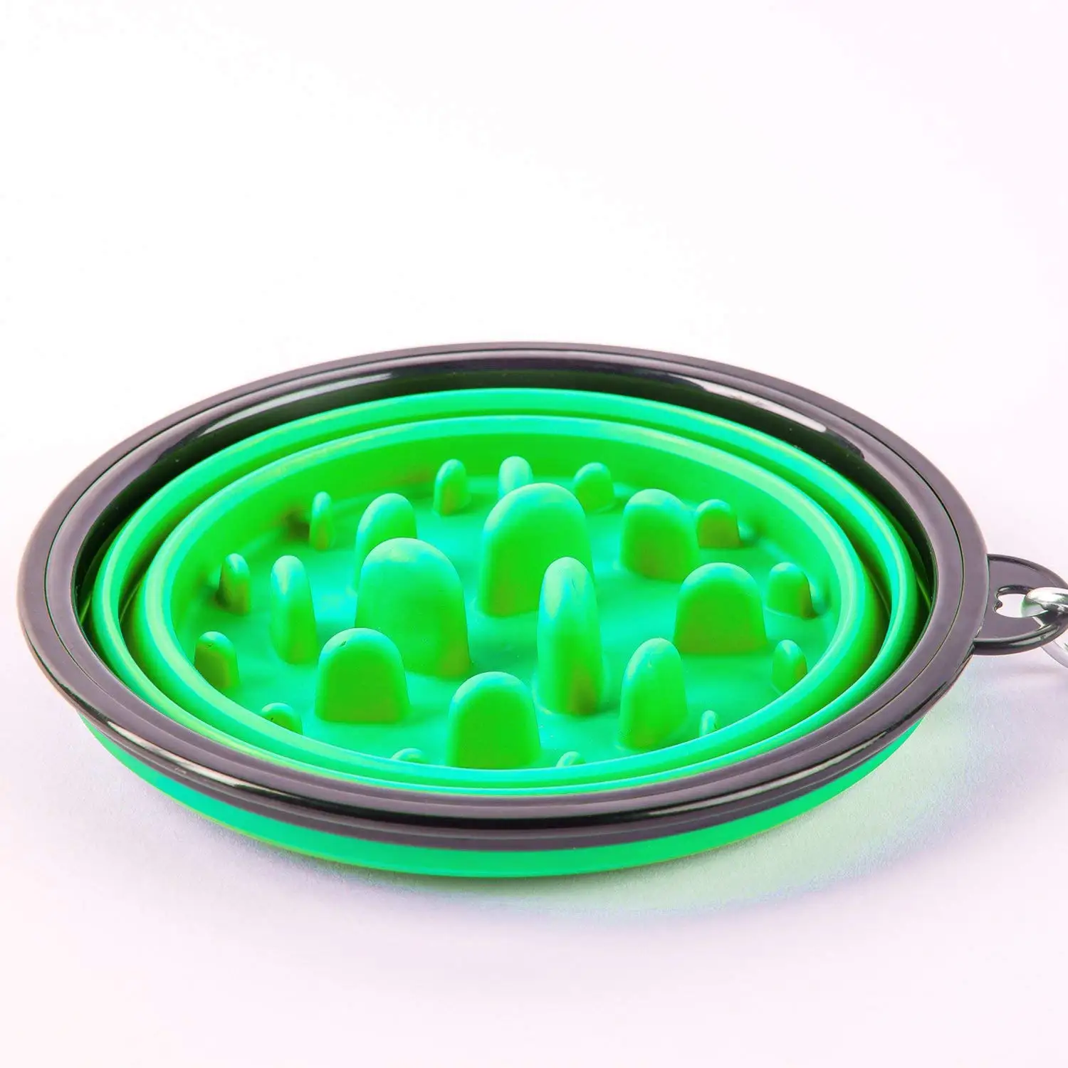 

2 Pack Collapsible Dog Bowl, Slow Feed Dog Bowl, Foldable Pet Travel Bowl, Portable Slow Feeder Cat Bowl, For Outdoor Camping Pe