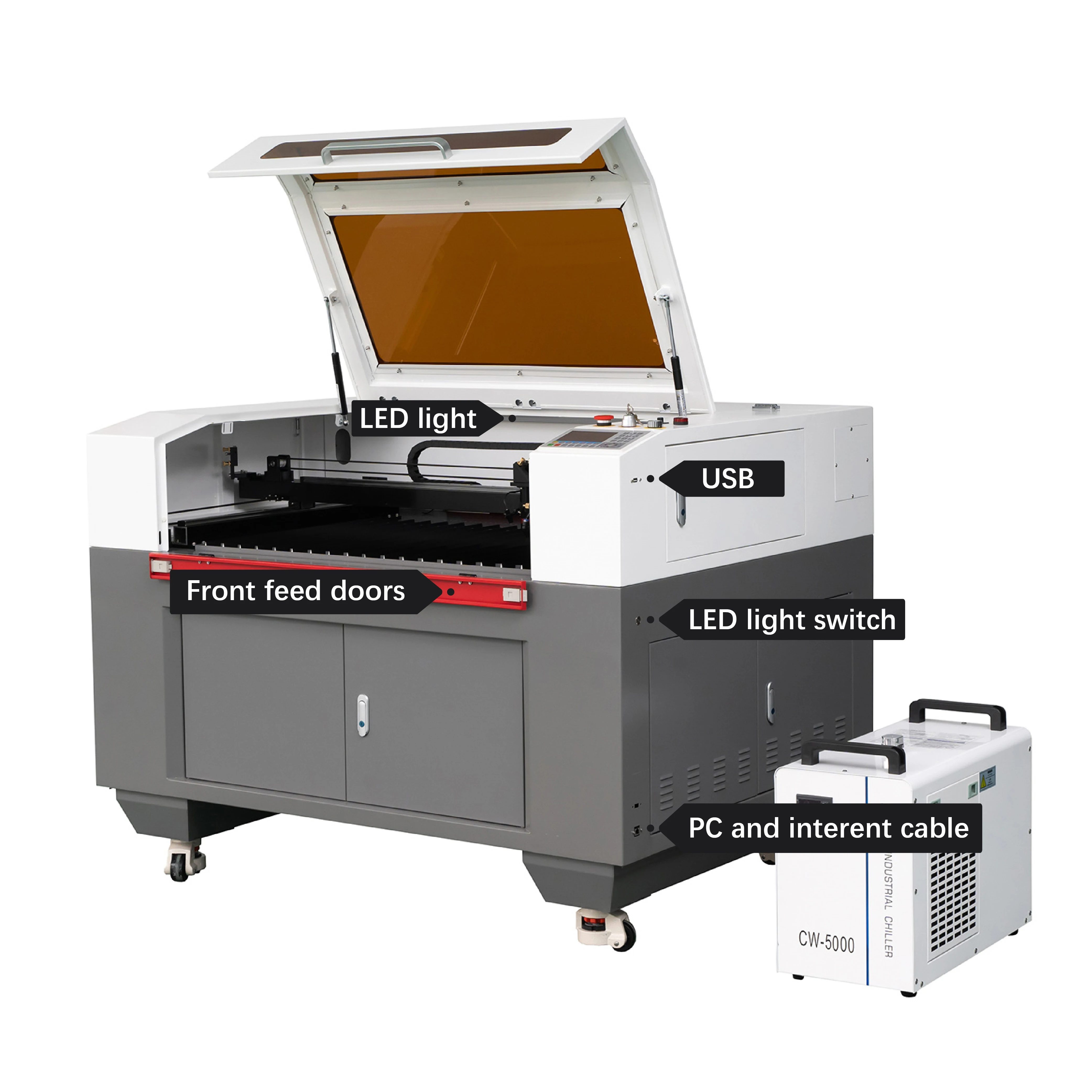 

9060/4060/1390 1610 co2 laser cutting and engraving machine co2 laser mixed cutting machine rudia control for co2 laser cutting