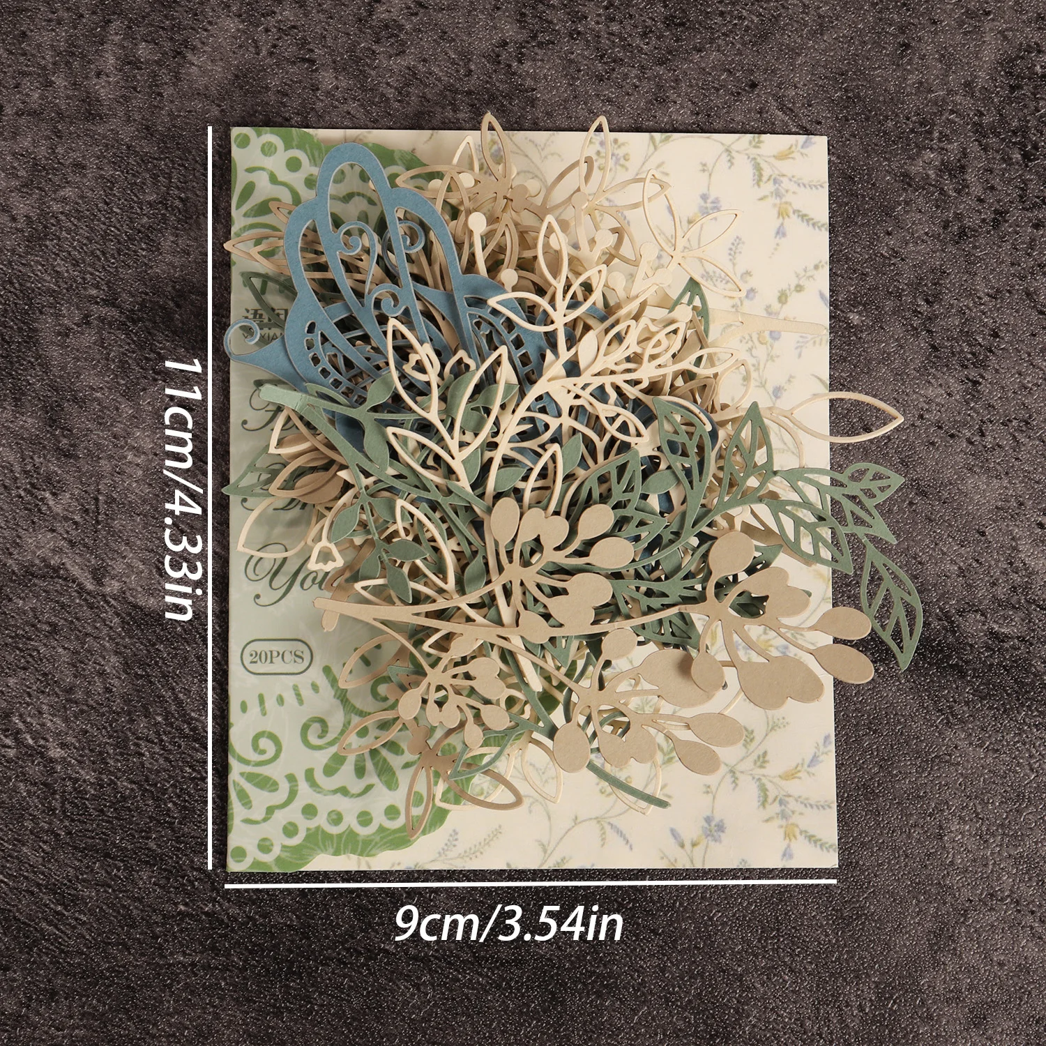 20 قطعة من ورق ديكور DIY على شكل خاص، للحرف اليدوية الفنية، مستلزمات القصاصات، المجلات غير المرغوب فيها، ديكورات العطلات، المجلات #2