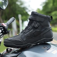 New Motorcycle Boots Men Leather Motos Breathable Anti Slip Wear-resistant Riders Boots Motorbike Racing Ankle Length Shoes - Image 5