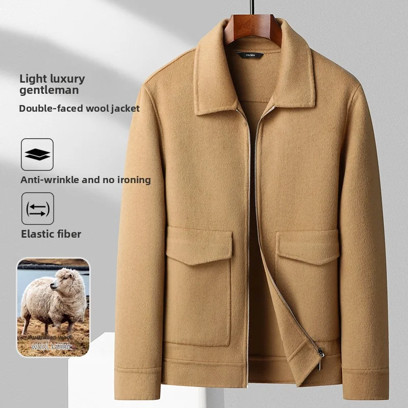 

Осень/зима 2022, новая мужская двусторонняя интимная куртка для бизнеса и отдыха, утолщенная теплая короткая куртка ручной работы