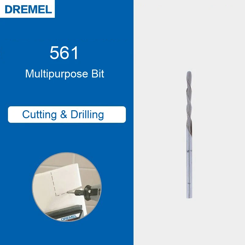 Imagem -03 - Dremel Hss Twist Drill Bits 3.2 mm Original Carpintaria Metalurgia Multipurpose Bit Cutting Perfuração Limpeza Dremel 561