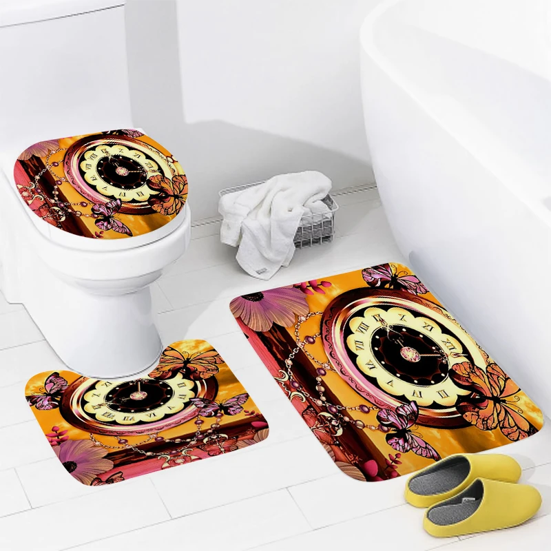 home bathroom floor mats Modern Nordic style Bath Foot mat modern bathroom accessories rug Toilet mat Bathtub anti-slip carpet