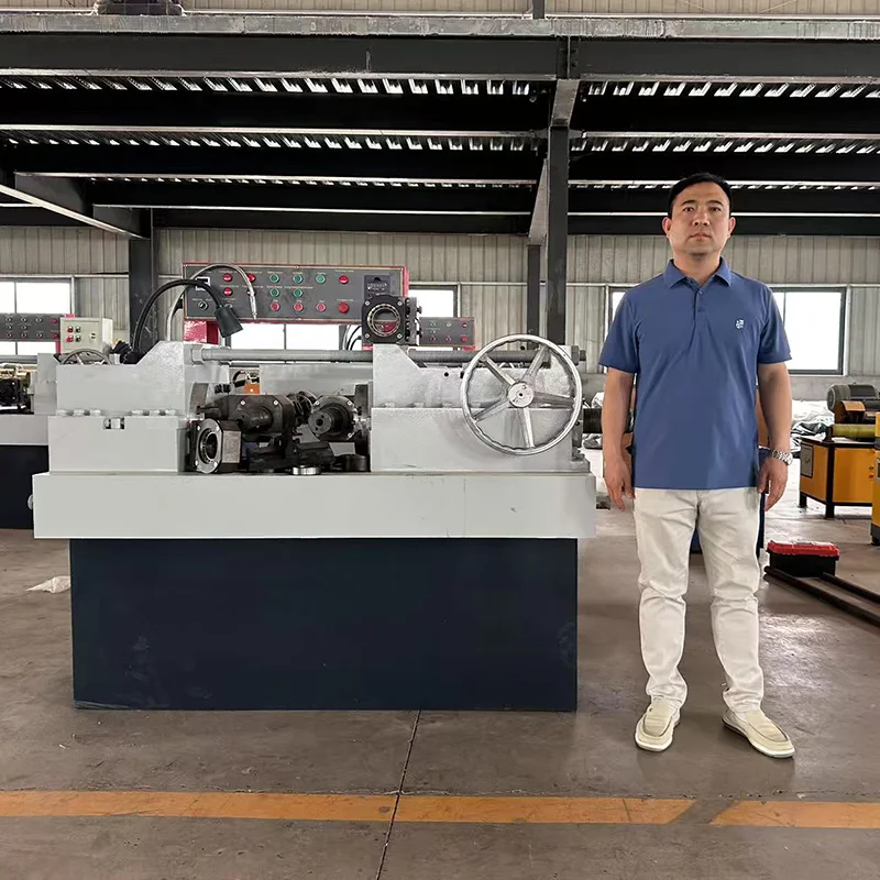Automatic Rebar Threading Screw Making Machine Nut And Bolt Making Machine Thread Rolling Machine