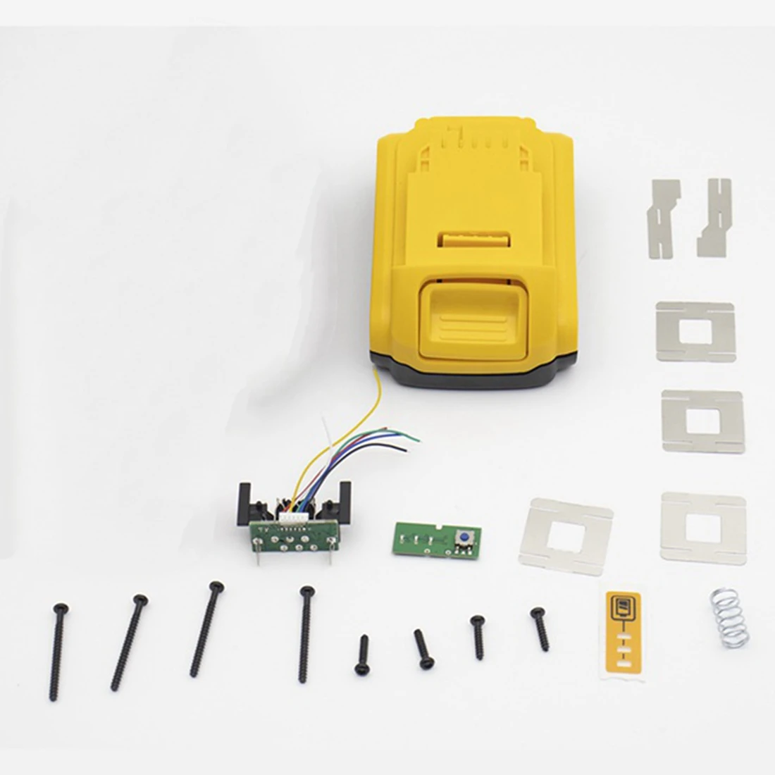 2 Set DCB200 Li-Ion Battery Plastic Case PCB Charging Protection Circuit Board Shell for Dewalt 18V 20V DCB183 Battery