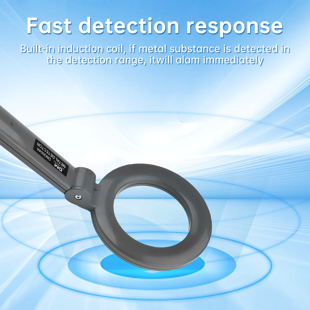 Collapsible Handheld Metal Detector Portable Metal Detector Waterproof High Sensitivity Metal Detectors Buzzer Alarm