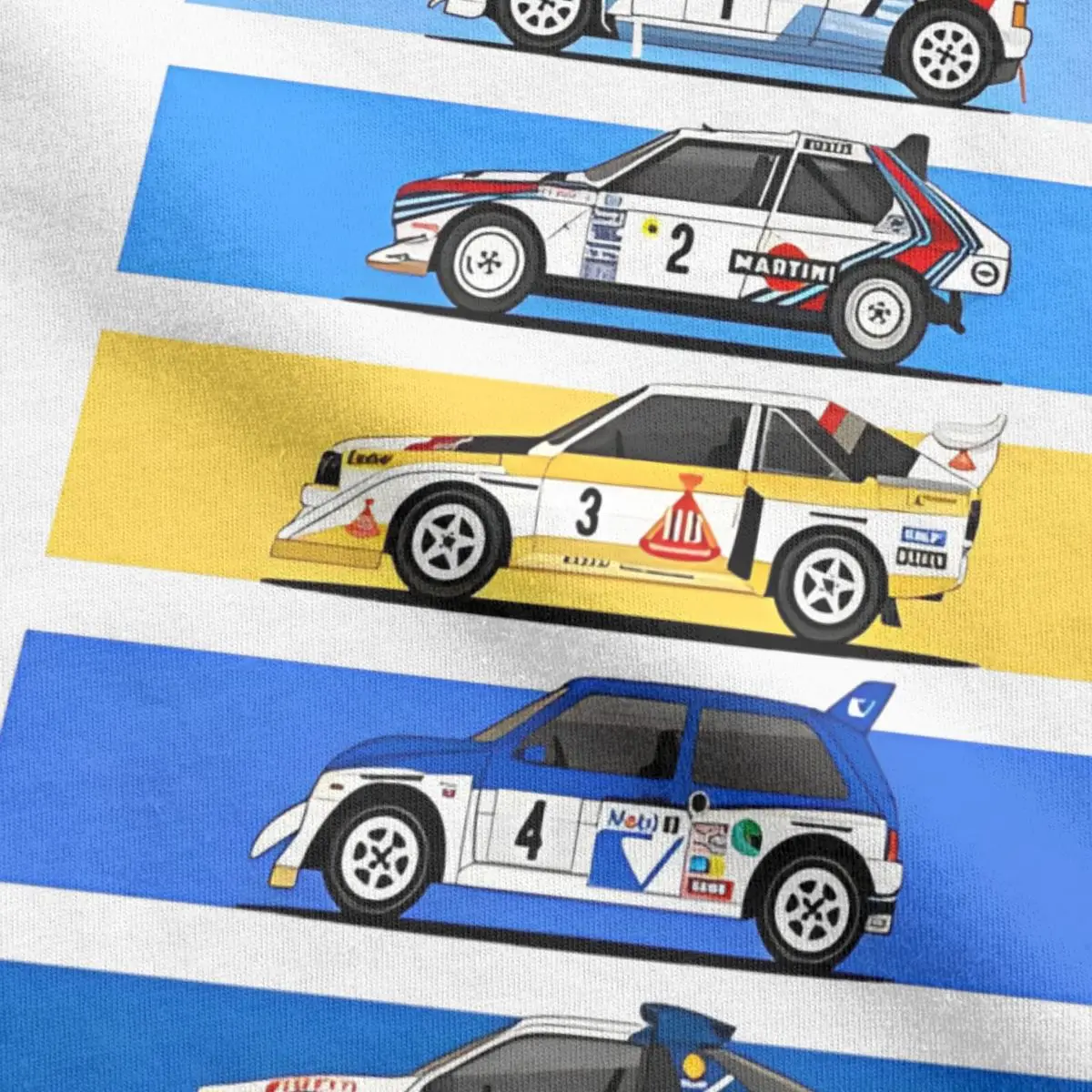 Men Women 1986 Rally Group B Race Shirts Pure Cotton New Arrival T Shirts Rallying Car Racing Lover Top Tee Clothes