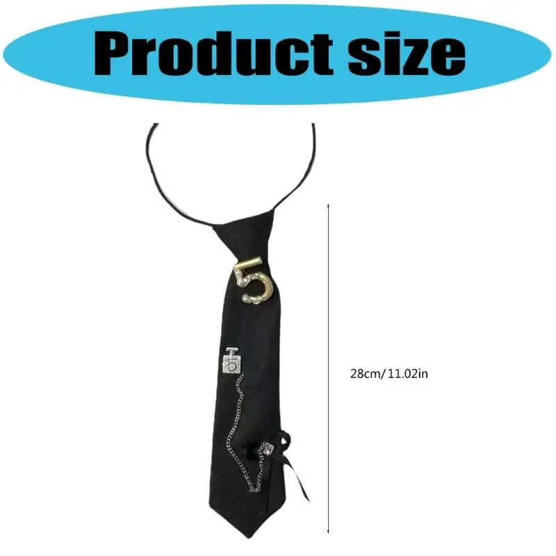 ربطة عنق آمنة 652F للبالغين والأطفال، مصنوعة من النايلون الناعم المريح وسريع الجفاف لاجتماعات العمل أو الحفلات