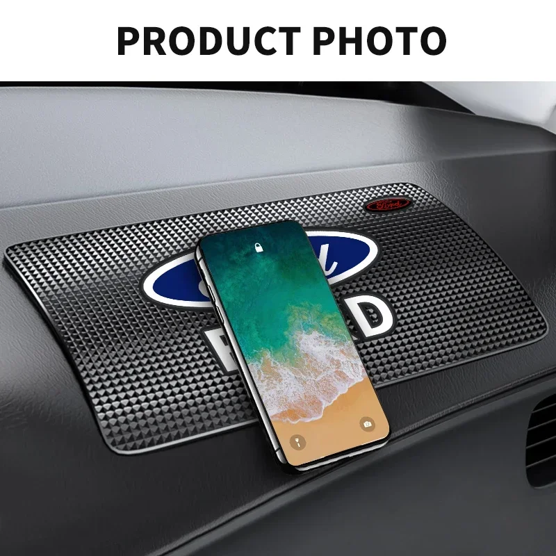 لوحة سيارة مضادة للانزلاق حصيرة سيارة الداخلية لفورد فوكس 2 MK2 3 4 MK3 MK4 ST مونديو فيستيفا فيوجن البدلة فييستا موستانج رينجر #3