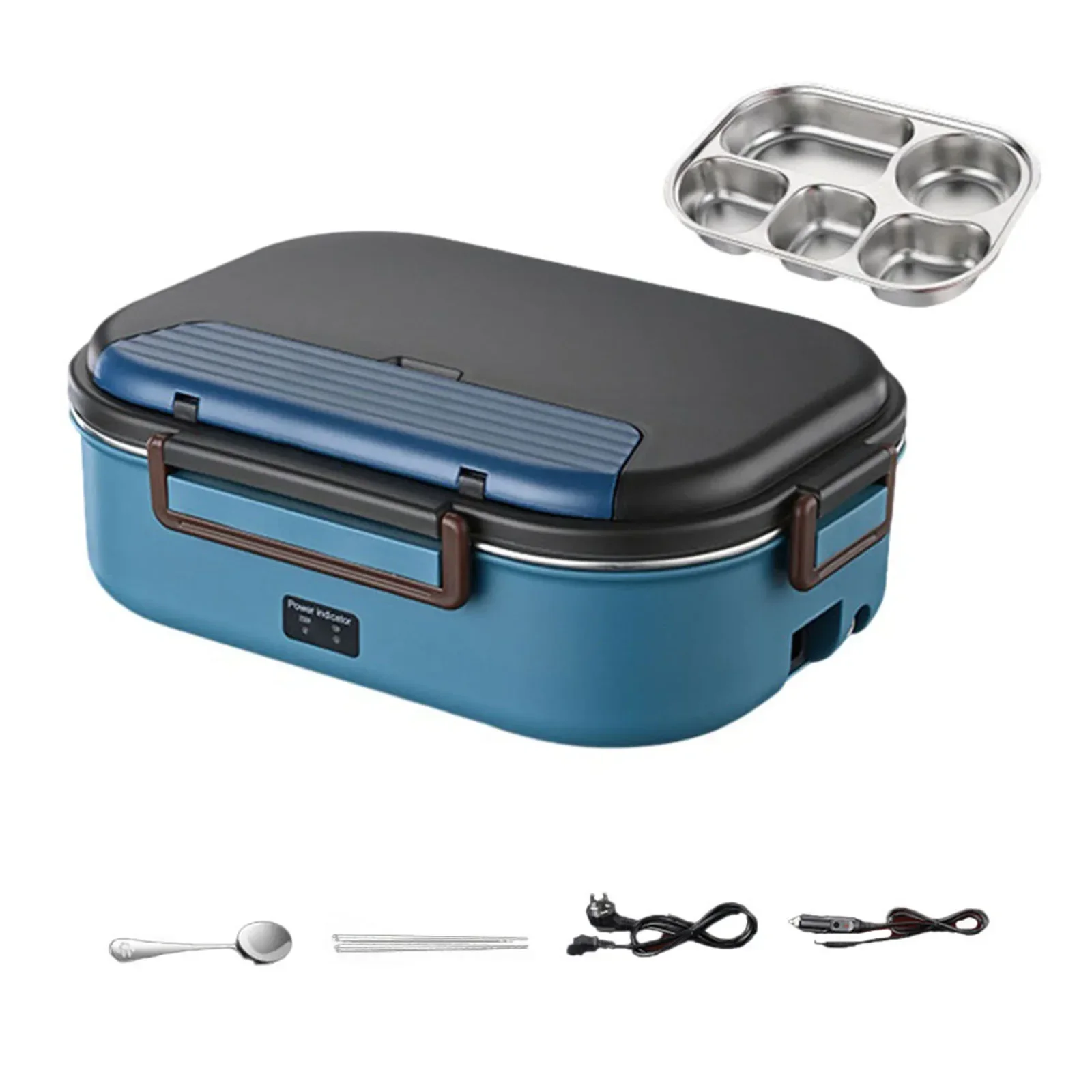 Enjoy Warm Home Cooked Meals Anytime  Anywhere  Electric Heated Lunch Box with 50W Heating  Airtight and Leak proof Design