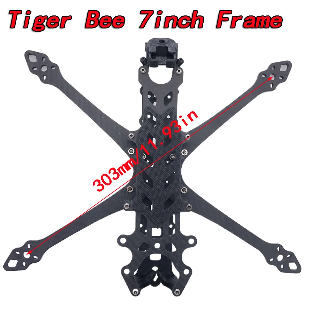 Tiger Bee 7inch 303mm FPV Carbon Fiber Frame For 2807 1300KV motor Mark 4 FPV Freestyle RC Racing Drone qudcopter